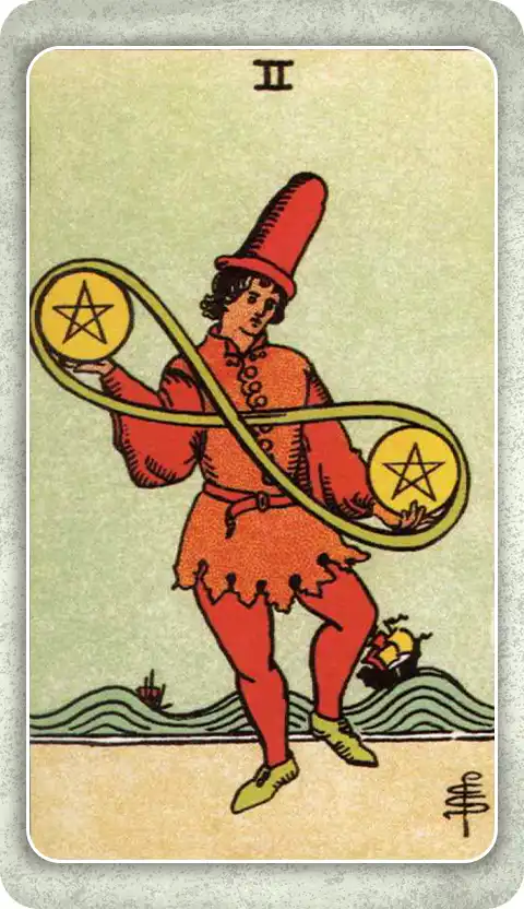 TWO OF PENTACLES