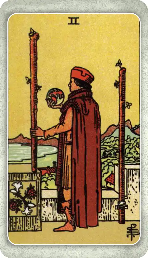 TWO OF WANDS