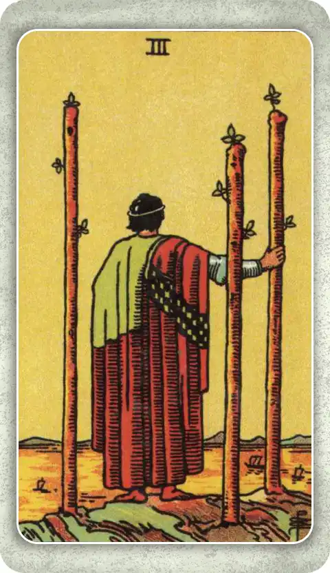 THREE OF WANDS