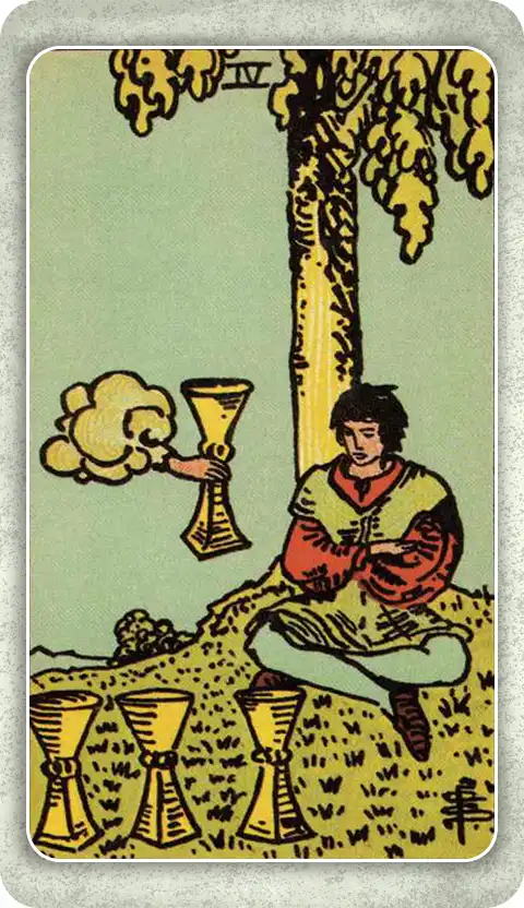 FOUR OF CUPS