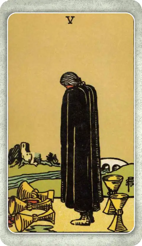 FIVE OF CUPS