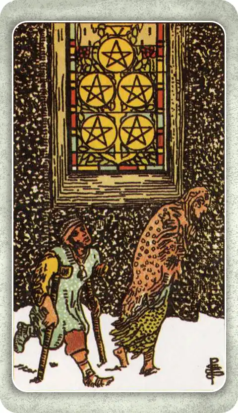 FIVE OF PENTACLES