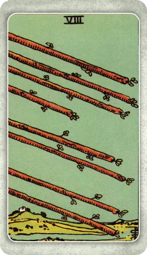 EIGHT OF WANDS