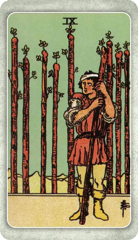 NINE OF WANDS