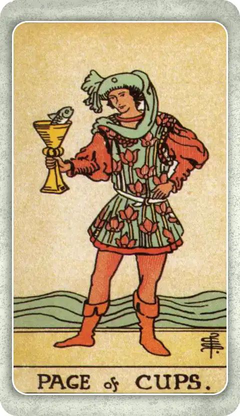 PAGE OF CUPS