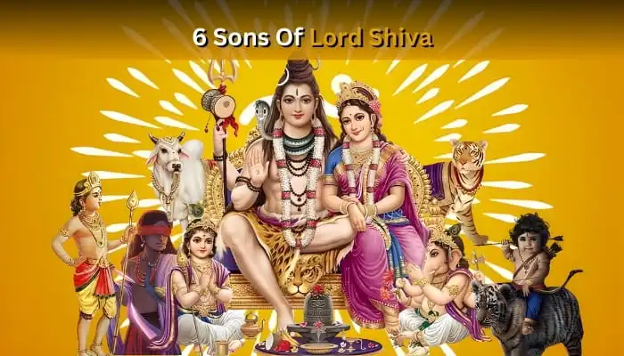 6 sons of Lord Shiva